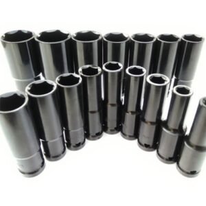 1/2 Drive Deep Impact Socket Cr-Mo Steel 6 Point Long Socket for Auto Tire Repair